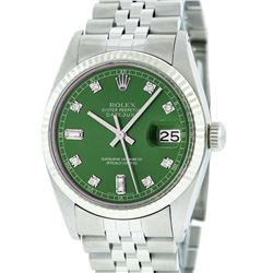 Rolex Mens Stainless Steel Datejust Wristwatch