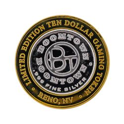 .999 Silver Boomtown Hotel & Casino Reno, NV $10 Gaming Token Limited Edition