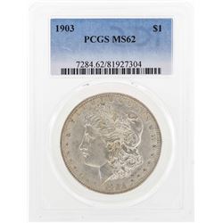 1903 $1 Morgan Silver Dollar Coin PCGS MS62
