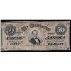 Image 1 : 1864 $50 The Confederate States of America Note