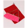 Image 1 : Authentic Christian Louboutin Hot Pink Silk Clutch Bag