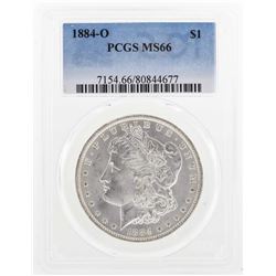 1884-O $1 Morgan Silver Dollar Coin PCGS MS66