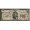 Image 1 : 1929 $5 National Bank Note of San Francisco California Charter #13044