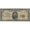 Image 1 : 1929 $5 National Bank Note of Pittsburgh Pennsylvania Charter #252