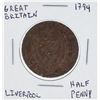 Image 1 : 1794 Great Britain Liverpool Half Penny Coin