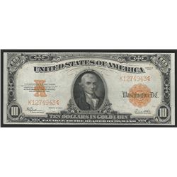 1922 $10 Large Size Gold Certificate Note