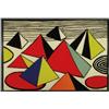 Image 1 : Alexander Calder (1898-1976), American, TANK TRAPS, 1973, Colour lithograph; signed and numbere...