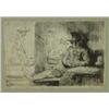 Image 1 : Rembrandt Harmensz van Rijn (1606-1669), Dutch, THE GOLF PLAYER (B125), Etching on thin paper;...