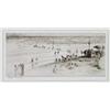 Image 1 : Edgar Chahine (1874-1947), French, PETITE PLAGE, VILLERS-SUR-MER, 1930, Drypoint etching; signe...