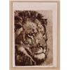 Image 1 : Pietro Pietra (1885- ?), Italian, RITRATTO DE SULTANO (Lion), Sepia etching; signed in the plat...