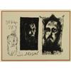 Image 1 : JosT Luis Cuevas (1934), Mexican, DOSTOIEVSKY, Lithograph; titled and dated 62 in the plate, si...