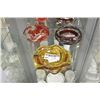 Image 1 : LOT OF 3 ART GLASS ASHTRAYS