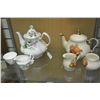 Image 1 : TWO ANTIQUE CREAM, SUGAR AND TEA POTS SETS