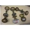 Image 1 : FOUR ANTIQUE BRASS DOOR KNOBS