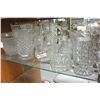 Image 1 : SHELF LOT OF PRESSED GLASS