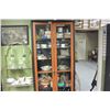 Image 1 : TWO DOOR TALL DISPLAY GLASS DOOR CABINET