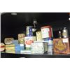 Image 1 : SHELF LOT OF VINTAGE TINS