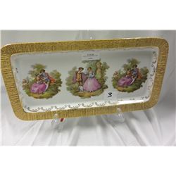 W. GERMAN LOVE STORY DECORATED DRESSER PLATE