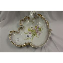 GERMAN HAND DECORATED DISH