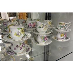 TWELVE ROYAL ALBERT CUPS AND SAUCERS