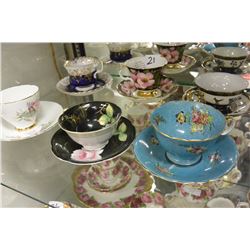 LOT OF TEA CUPS AND SAUCERS