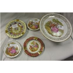 FIVE PIECES OF LOVE STORY DECORATED CHINA