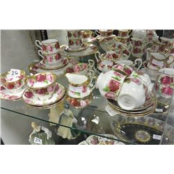 LOT OF ROYAL ALBERT OLD ENGLAND ROSE CHINA