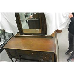 ENGLISH VANITY DRESSER WITH MIRROR IN ORIGINAL CONDITION