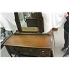 Image 1 : ENGLISH VANITY DRESSER WITH MIRROR IN ORIGINAL CONDITION