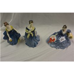 THREE LARGE ROYAL DOULTON FIGURINES