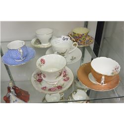 LOT OF BONE CHINA CUPS AND SAUCERS