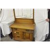 Image 1 : VERY NICE AMERICAN OAK WASHSTAND IN ORIGINAL VARNISH