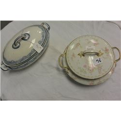 TWO ANTIQUE TUREENS