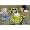 Image 1 : SIX BONE CHINA TEA CUPS AND SAUCERS