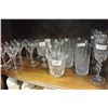 Image 1 : SHELF LOT OF GLASSWARE