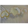 Image 1 : THREE PIECES OF MILK GLASS
