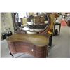 Image 1 : A MOST RARE AND UNIQUE AMERICAN PAW FOOT VANITY DRESSER WITH VERY GOOD ORIGINAL FINISH
