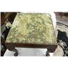 Image 1 : QUEEN ANNE STYLE FOOTSTOOL WITH NEEDLEWORK SEAT