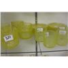 Image 1 : SHELF LOT OF VASELINE GLASSWARE