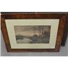 Image 1 : VICTORIAN HAND COLORED ENGRAVING OF GUYS FISHING
