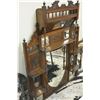 Image 1 : MAHOGANY OVER MANTLE CARVED MIRROR