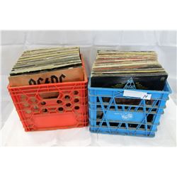 TWO CRATES OF RECORDS