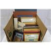 Image 1 : BOX OF PICTURES, FRAMES, AND MATS