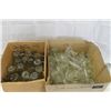Image 1 : TWO BOXES OF GLASS VASES