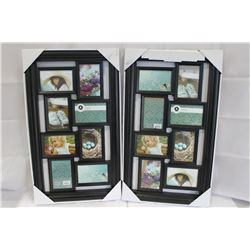 TWO NEW WALL COLLAGE PICTURE FRAMES