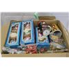 Image 1 : BOX OF VINTAGE CHRISTMAS ITEMS