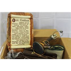 BOX OF HOUSEHOLD ITEMS AND MISC