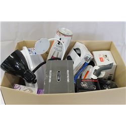 BOX OF NEW HOUSEHOLD ITEMS