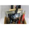 Image 1 : BOX OF MIRROR AND PICTURES AND GUITAR