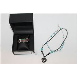 GUCCI WATCH AND TURQUOISE JEWELLRY